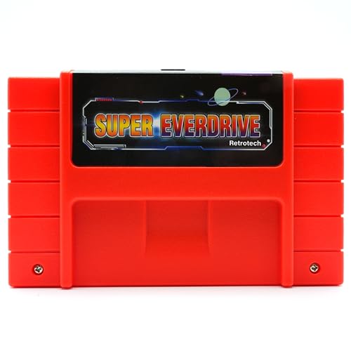 Retrotech Super 800 In 1 Game Cartridge For SNES 16 Bit Console - Red, Includes Retrotech Printed Instructions