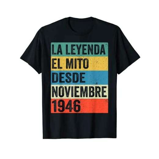 76 Años Cumpleaños Noviembre 1946 Hombre Mujer Noviembre Camiseta