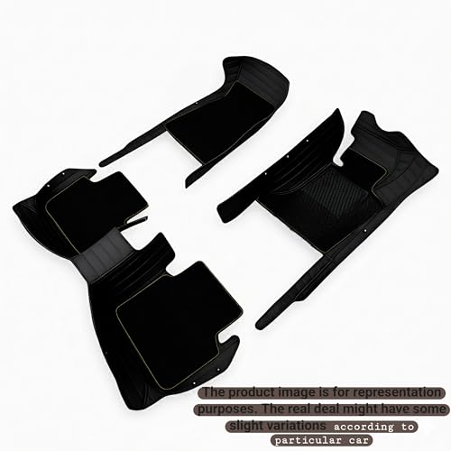 Image of CHIRON Premium 10D Car Floor Mat for XEV 9e Custom Fitted, Luxury Car Foot Mats Compatible with Mahindra XEV 9e, Set of 3 Pcs, 100% Waterproof and Washable, Classic Black