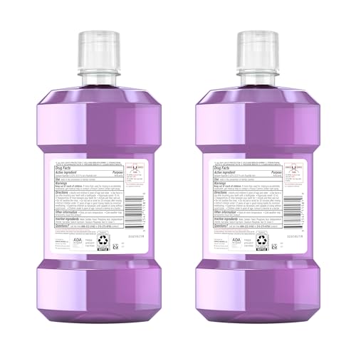 Image of Listerine Total Care Kids Mouthwash, ADA Accepted, Alcohol-Free Anticavity Fluoride Mouthwash, Children's-Mouthwash for Cavity Protection and Fresh Breath, Berry Flavor, 500 mL (Pack of 2)