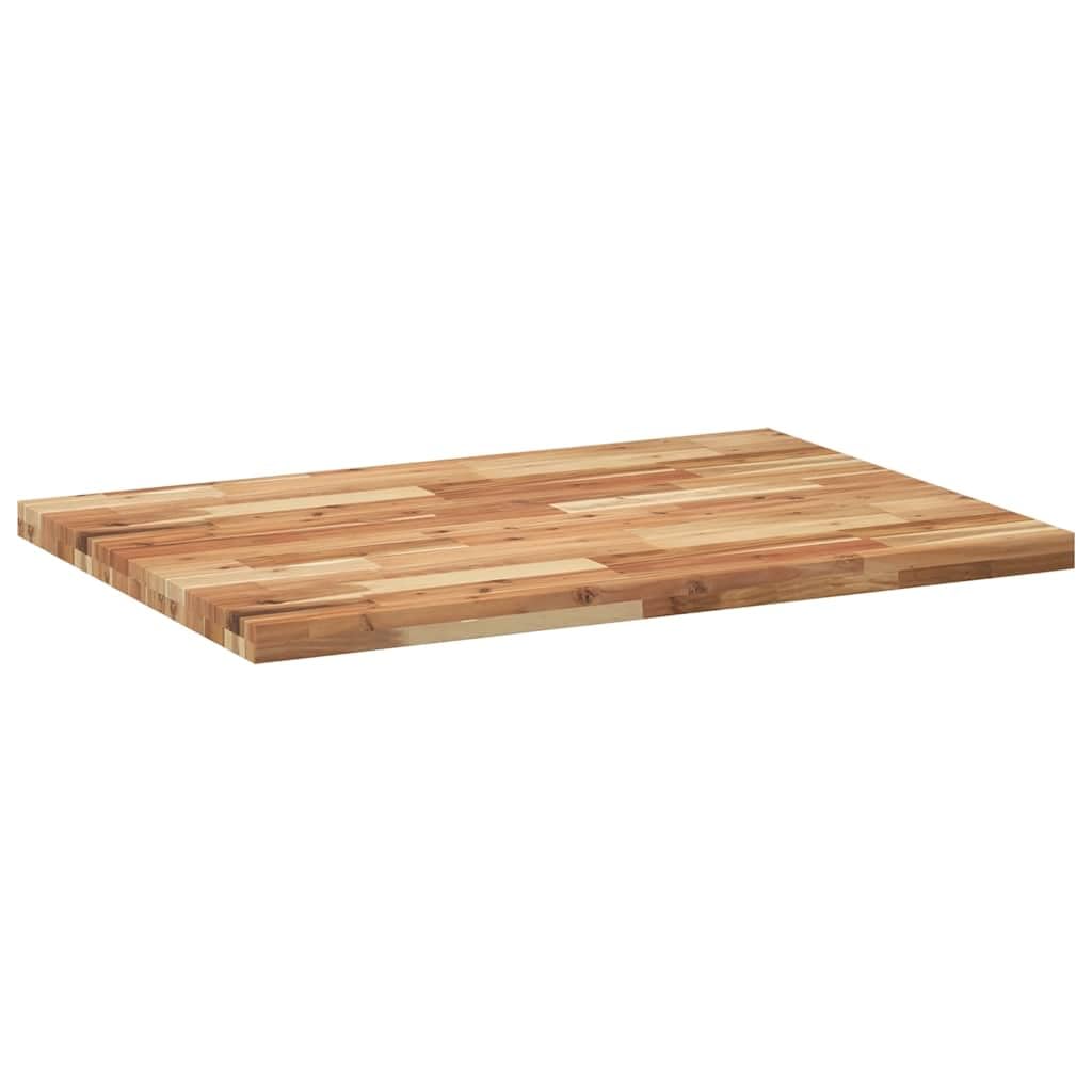 vidaXL Dessus de Bureau Fini à l'huile 100x70x4cm Bois d'acacia Massif, Plan de Travail de Cuisine, Plan de Travail de Remplacement de Cuisine, Dessus de Bureau en Bois