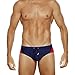 Men Swimwear Swim Bikini Briefs Pad Swimsuits Board Surf Shorts Trunks (DarkBlue&Red,Tag XXL (US XL))