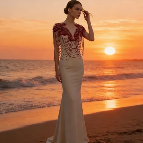 Applique à franges en strass d'exception pour robe de mariée - 6