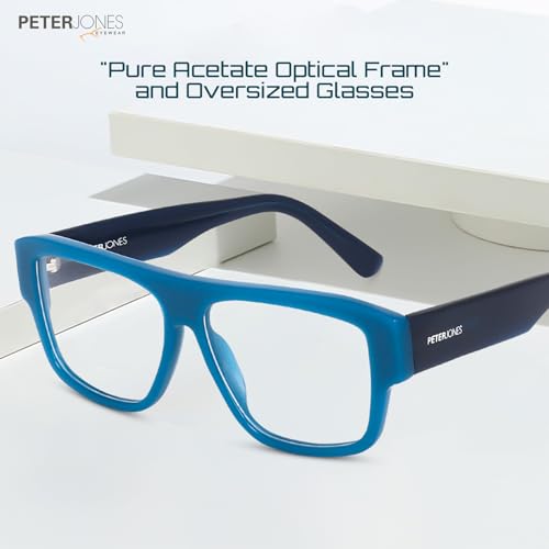 Image of Peter Jones Luxe I Pure Acetate I Oversized Large Size I Square Broad Frame I Spectacle Frame (U004)