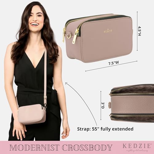 KEDZIE Color Pop Modernist Vegan Leather Crossbody Shoulder Compact Camera Shape Bag For Women With Adjustable Strap3