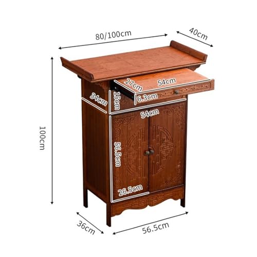 Table d'autel en bambou pour ranger vos objets de méditation