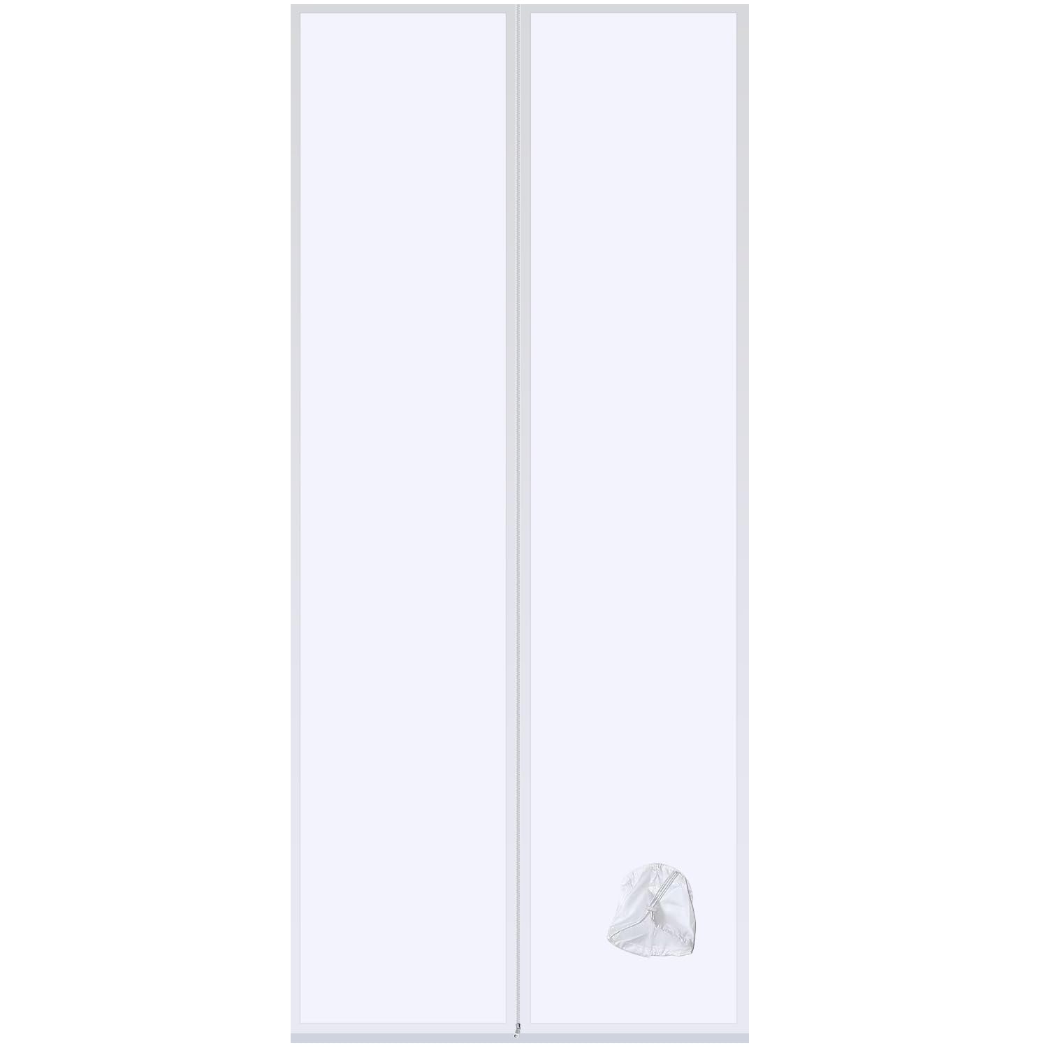 Guarnizione Porte per Condizionatore Portatile, Guarnizione Porte per Condizionatore D'aria, con Cerniera，Facile da Montare，Per Tutti Climatizzatori Mobili (120 * 240cm)