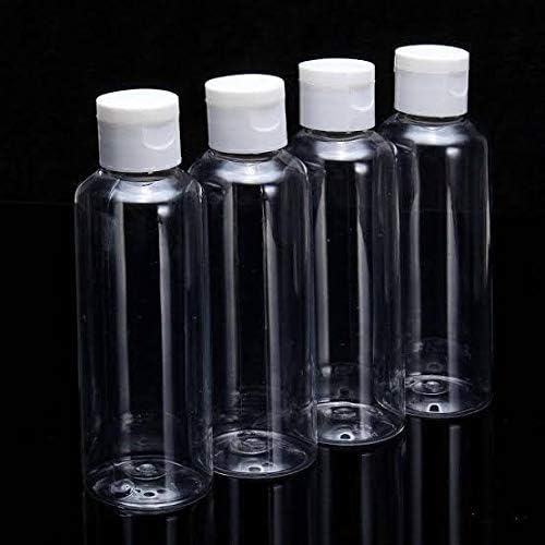 dinojames Empty Refillable Round Plastic Bottles with Flip Top Caps (White, 200 ml), Set of (24 Pcs.)-picture-22