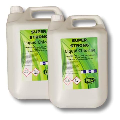 Filo Sodium Hypochlorite 14-15% Liquid Chlorine 10 Litre Swimming & Patio Cleaner Cover