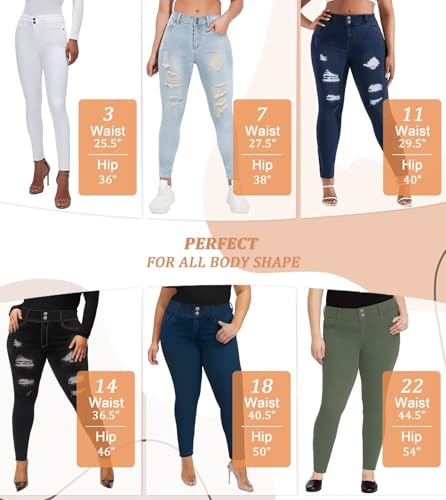 Hybrid & Company Women's Butt Lift V2 Super Comfy Stretch Denim Skinny Jeans4