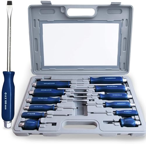 Monzana Schraubendreher Set 12 tlg. inkl. Koffer Chrom-Vanadium-Stahl Werkzeugset Schraubenzieher Satz Schlitz Kreuz 1 Monzana Schraubendreher Set 12 tlg. inkl. Koffer Chrom-Vanadium-Stahl Werkzeugset Schraubenzieher Satz Schlitz Kreuz