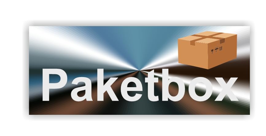 Parcel Box Sticker, Labelling for Your Parcel Box (RPMw9) No. 2 Blue Chrome, 20 cm Length