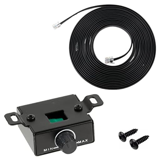 Xtenzi Amplifier Remote Bass Level Control Volume Knob XTBR25 Compatible with Alpine RUX-Knob2 Amp.