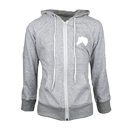 MS-Trachten Chaqueta de equitación para niños con capucha, color gris claro Nele (122/128) Cover