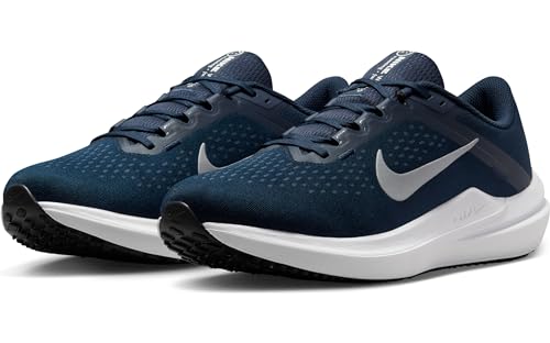 Nike Winflo 10 Men's Road Running Shoes (DV4022-400,College Navy/Metallic Silver) Size 7