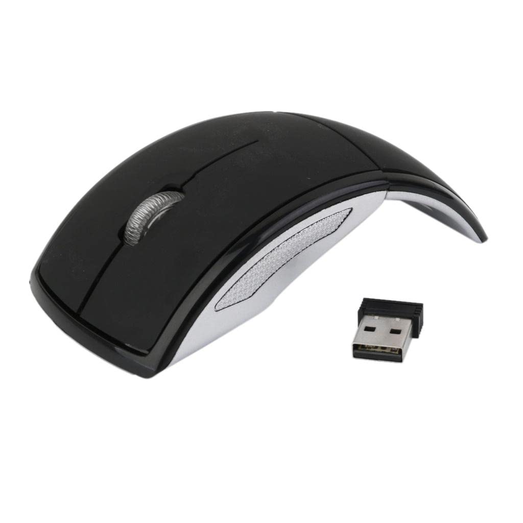 Generic Laptop PC 2.4GHz Wireless Foldable Folding Arch Optical Mouse USB Mice Black| Trackballs & Touchpads| Keyboards Pointers |ComputersTablets Networking-image-31
