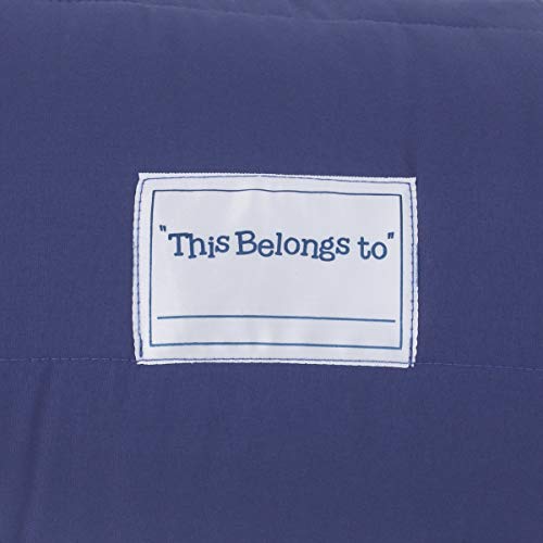Image of Everything Kids Blue and Grey Shark Toddler Nap Mat with Pillow and Blanket