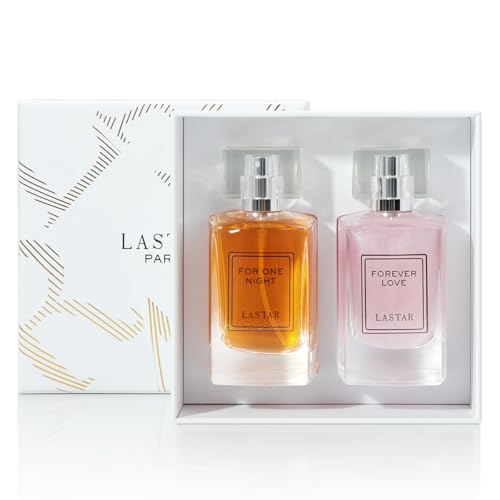 LASTAR Long Lasting Perfume for Women and Men, Travel Size Eau De Parfum Fragrances - Pink Pepper, Rose, Jasmine, Vanilla - 50ML*2, Perfect for Holiday Gifts, Dating, Parties, Valentine's Day