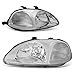 Chrome Housing Clear Corner Headlight Headlamp - Pair - for Honda Civic 96 97 98