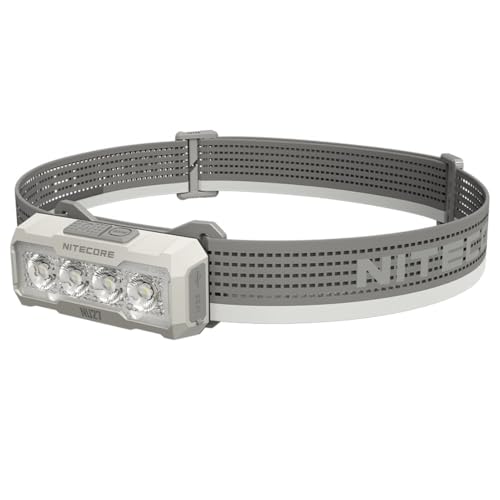 Nitecore Stirnlampe NU27, Kopflampe mit 600 Lumen, USB-C wiederaufladbar, 850 mAh Akku, für Outdoor- und Profi-Anwendungen, weiß