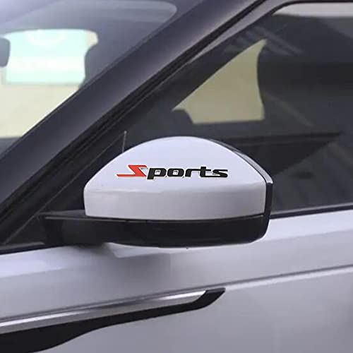 Trnoi Sport Car Stickers And Decals,3D Metal Car Sport Sticker,Car Truck Side Fender Rear Bumper Trunk Emblem Logo Badge Decals(Red+Black) #TOP2