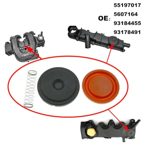 Tapa de válvula PCV 5607164 para motores 1.9 JTD y MTJ de Opel Astra H y Fiat Doblo 4