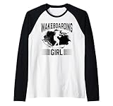 Wakeboarden Mädchen Wakesurfing Girl Raglan