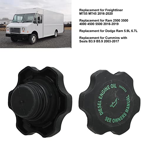 Tampa de enchimento de óleo de tubo, 2 peças, tampa de enchimento de óleo de tubo com vedações 39682