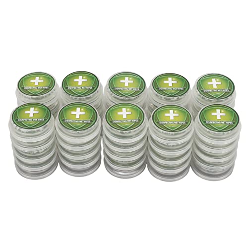 Natudeco 50 Uds. Toallitas de mano tipo empuje Toallitas para el cuidado Toallitas húmedas separadas Embalaje de separación en húmedo seco Práctico Desechable Viaje Hogar Fitness