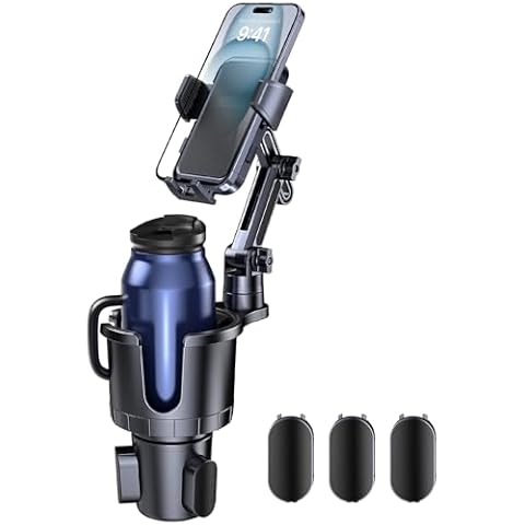 Giftorld 2 in 1 Cup Holder Phone Mount Cover