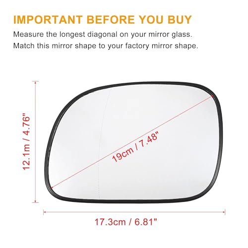 Rétroviseur Dodge Caravan 2001-2007 pour trajets d'hiver - 7