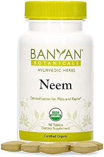 Banyan Botanicals Neem Tablets – Organic Neem Supplement – Azadirachta Indica –