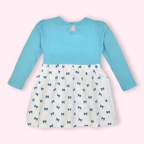 Image of LuvLap Baby Girls 100% Cotton Full Sleeve Girl Frock, Pack of 02