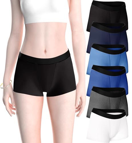 Image of Sexy Basics Women's Boy Short Boxer Briefs | Ultra Soft | Boyleg Trunks | Multi Pack Colors