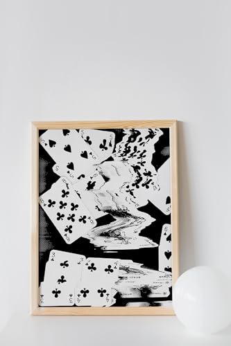 Art abstrait inspiré du poker tableau moderne 40 x 60 cm - 2