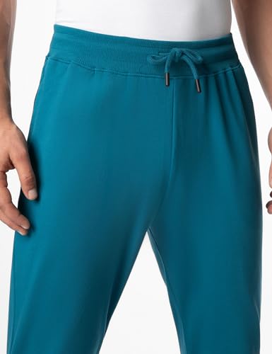 Image of FYLTR Men's Casual Straight Leg Joggers - Elasticated Waist with Drawstring | Zip Pockets | Solid Color | Winter Joggers for Men
