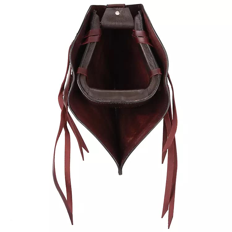 Western Saddle Tapaderos Étriers en cuir fait à la main cousus à la main