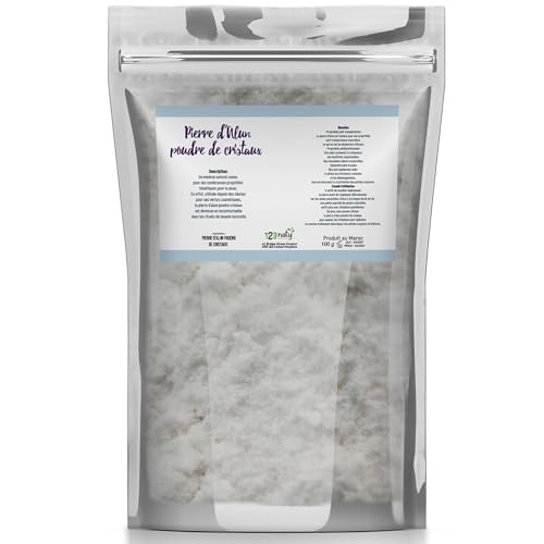 100 Grammes Pierre d'Alun Poudre Cristaux