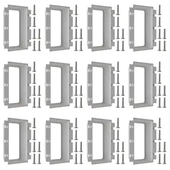 3-Gang BE3 Non-Metallic Electrical Power Outlet Box Extender(ETL Listed),Electric Boxes Extender for Outlets for Power Switch Receptacles Accessories,Fire Rated for 2 Hours,12-Pack