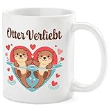 Cimpress Valentinstag Tasse 325ml aus Keramik, Weiß, Geschenkidee mit romantischem Motiv, liebevoll gestaltet für Büro, Zuhause oder als Aufmerksamkeit zum Valentinstag, Geburtstag, Jubiläum