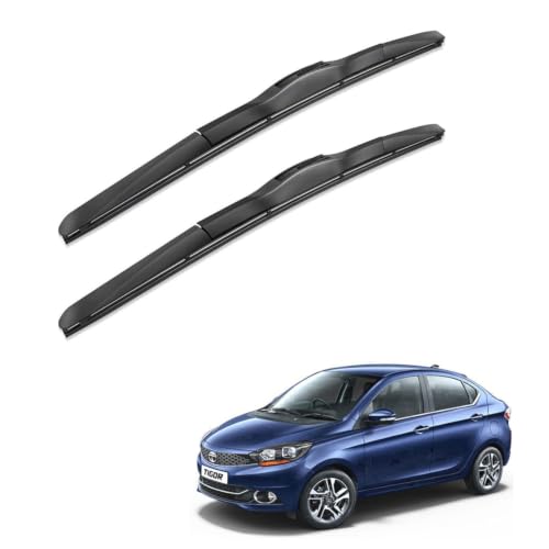 Image of Oshotto Frameless (O.E.M Type) Wiper Blades Compatible with Tata Tigor (22 inch / 16 inch)