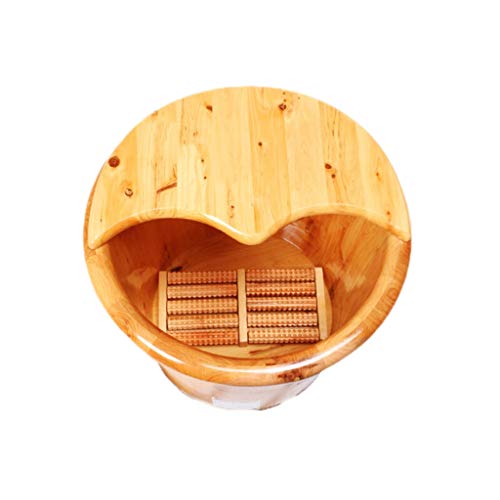 Balde de madera para pies 41 cm spa pedicura miniatura 1