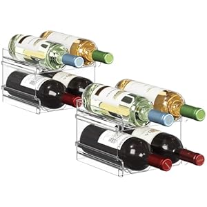 Lifewit Stapelbares Weinregal für 8 Flaschen