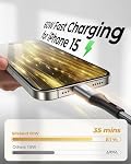 Silkland USB C à USB C Câble 60W 3 Boîte [6,6 pi + 3,3 pi + 1,6 pi], PD QC 3.0, Chargeur rapide de type C USBC Compatible avec le cordon iPhone 17, Samsung S24/S23 Ultra, iPad Pro Air Mini, MacBook, Pixel