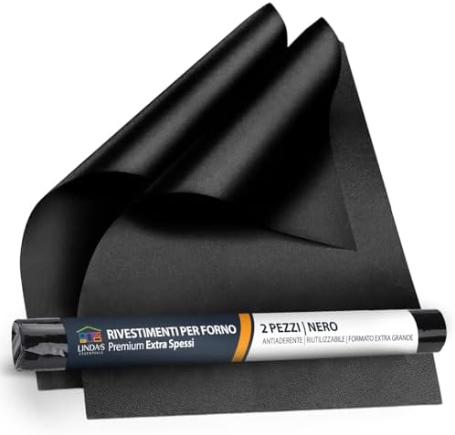 Linda’s Essentials Tappetini Forno (2 Pezzi) – Accessori Cucina A...