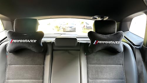 FS 2X Auto Nackenkissen – Ergonomische Nackenstütze für Kopfstütze – Verstellbares Kopfkissen – Komfort Auto Zubehör für Lange Fahrten – Universell passend – sportlich & hochwertig