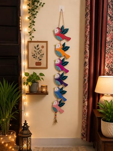 Image of Handmade Birds Latkan Door wall Hanging for Home Decor Garden Balcony Festival Decorative Wall Hanging Home Decoration Item (Pack of 1 Set)
