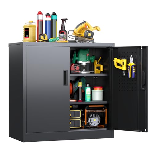 JAORD Metal Storage Cabinet, Garage Storage Cabinet...