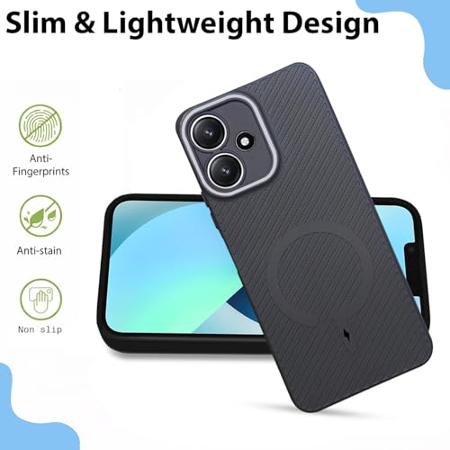 LIRAMARK Rugged Carbon Fibre Case for Redmi 13C 5G / Poco M6 Pro 5G - Image 6
