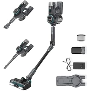 Redkey F10 Accustofzuiger, 23000 Pa hoog zuigvermogen, opvouwbare handstofzuiger, 3-in-1 draadloze stofzuiger met led…